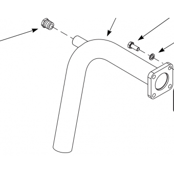 Tube Assembly, Upper auxiliary water inlet